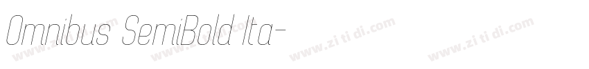 Omnibus SemiBold Ita字体转换